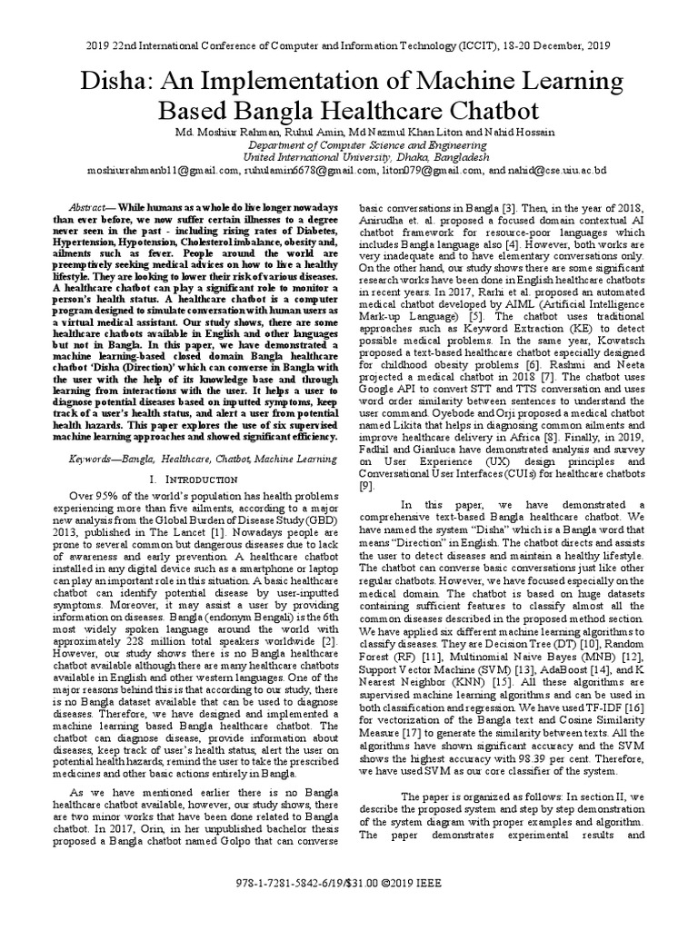 An Implementation of Machine Learning | PDF