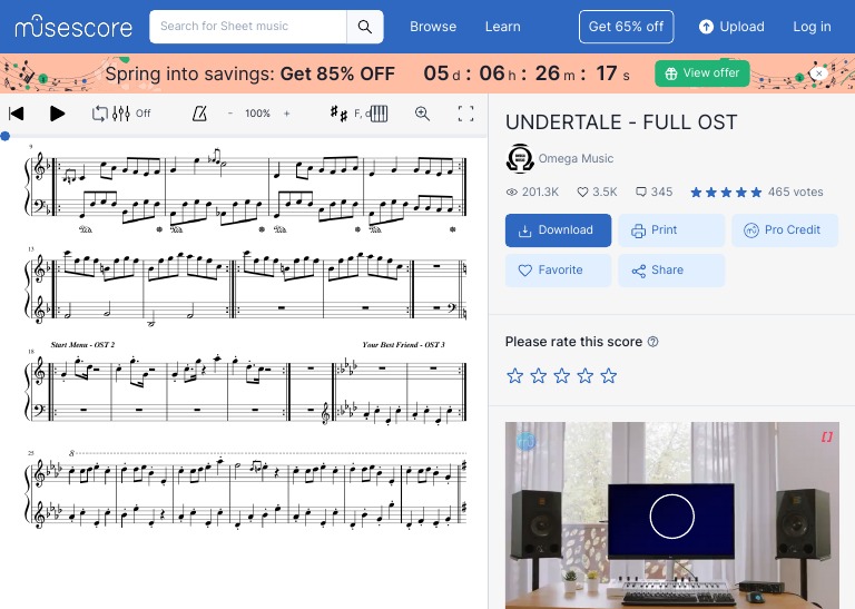 Undertale Full OST Piano Sheet Music | PDF