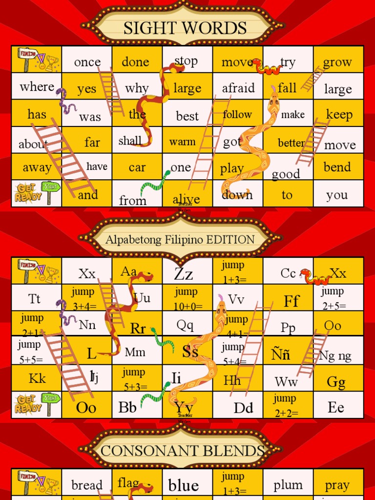 SNAKE AND LADDER (Reading Carnival Booth) | PDF | Linguistics