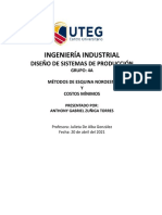 Ingeniería industrial: Métodos de esquina noroeste y costos mínimos