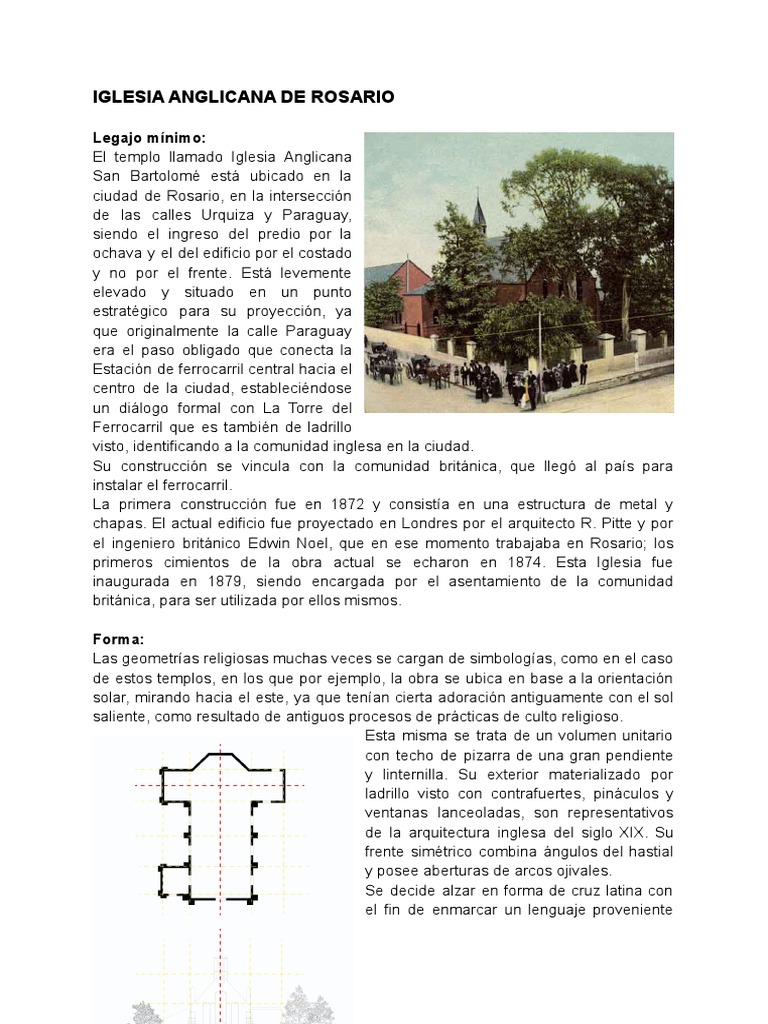 Iglesia Anglicana San Bartolomé en Rosario | PDF | Iglesia (edificio ...