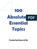 100 Absolutely Essential Topics