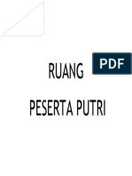 Ruang Peserta Putri