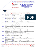 (Hồ Thức Thuận) - Đề Thi Thử Chuyên Vinh Nghệ an Lần 2-2020