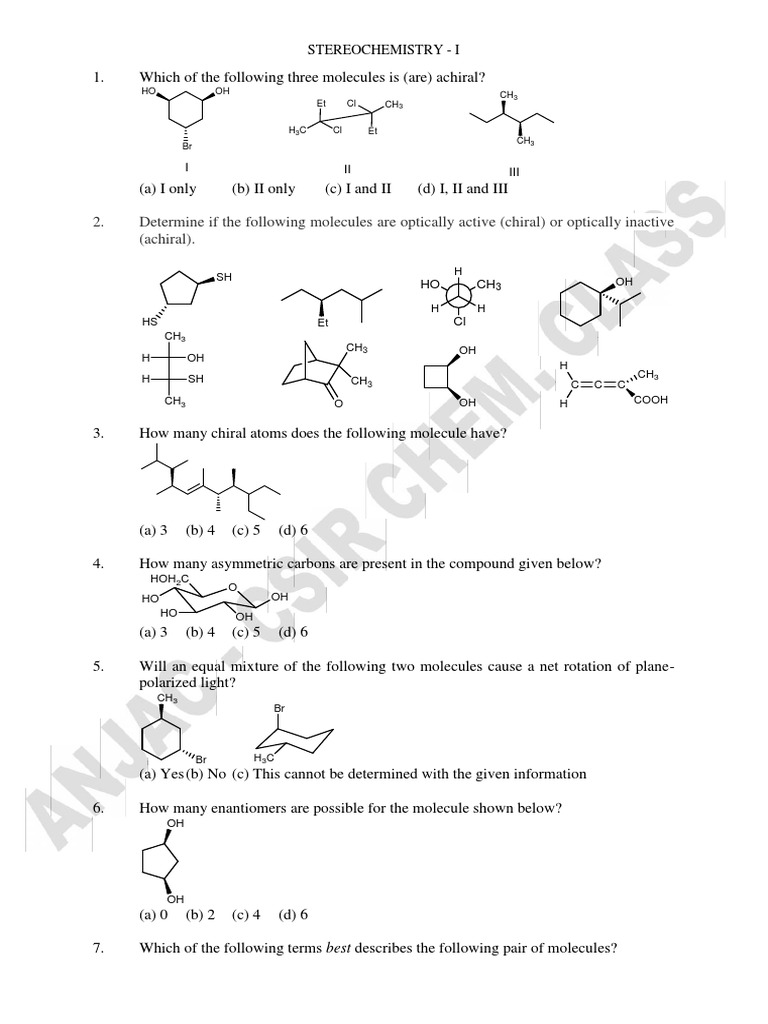 Stereochemistry visual data 5
