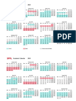 EPFL Academic Calendar