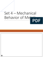 Set 04 Mechanical Behaviours of Metals