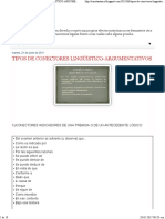 Tipos Conectores Linguisticos Argumentativos