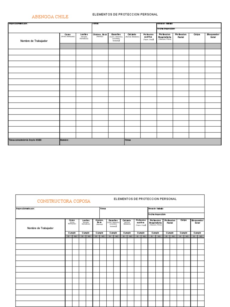 Check List EPP | PDF