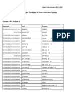 Liste Des Etudiants L3 Par Section