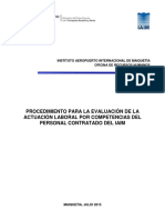 Procedimiento Evaluacion Actuacion Laboral Por Competencias