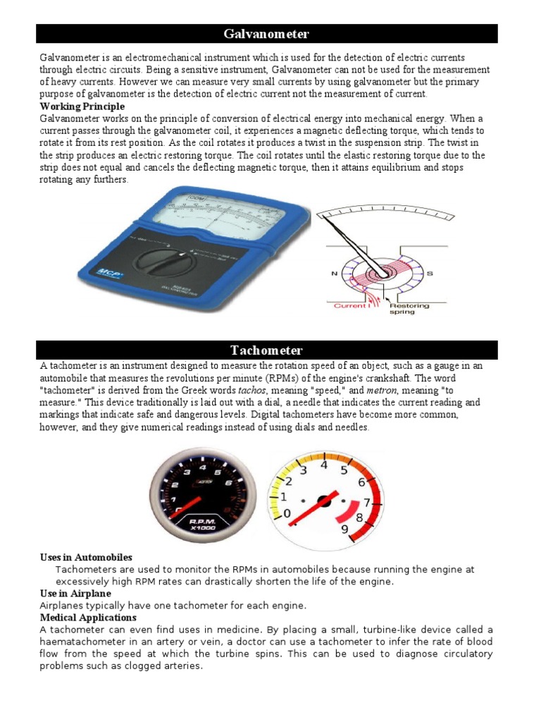Overview of Electrical Measuring Instruments | PDF | Telecommunications ...