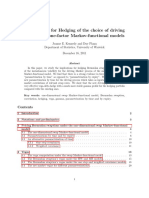 Implications For Hedging of The Choice of Driving Process For One-Factor Markov-Functional Models