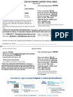 Autorização de compra parcelada de R$699,99 em 12x de R$99,84