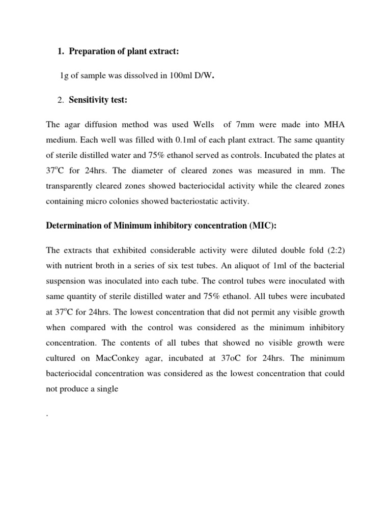 Determination of MIC. | PDF