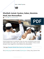 Khutbah Jumat_ Syukur, Sabar, Meminta Maaf, dan Memaafkan _ NU Online