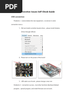 Connection Issues Self Check Guide