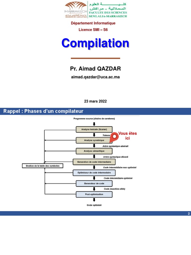 Analyseur Syntaxique avec Bison | PDF | Compilateur | Analyse syntaxique