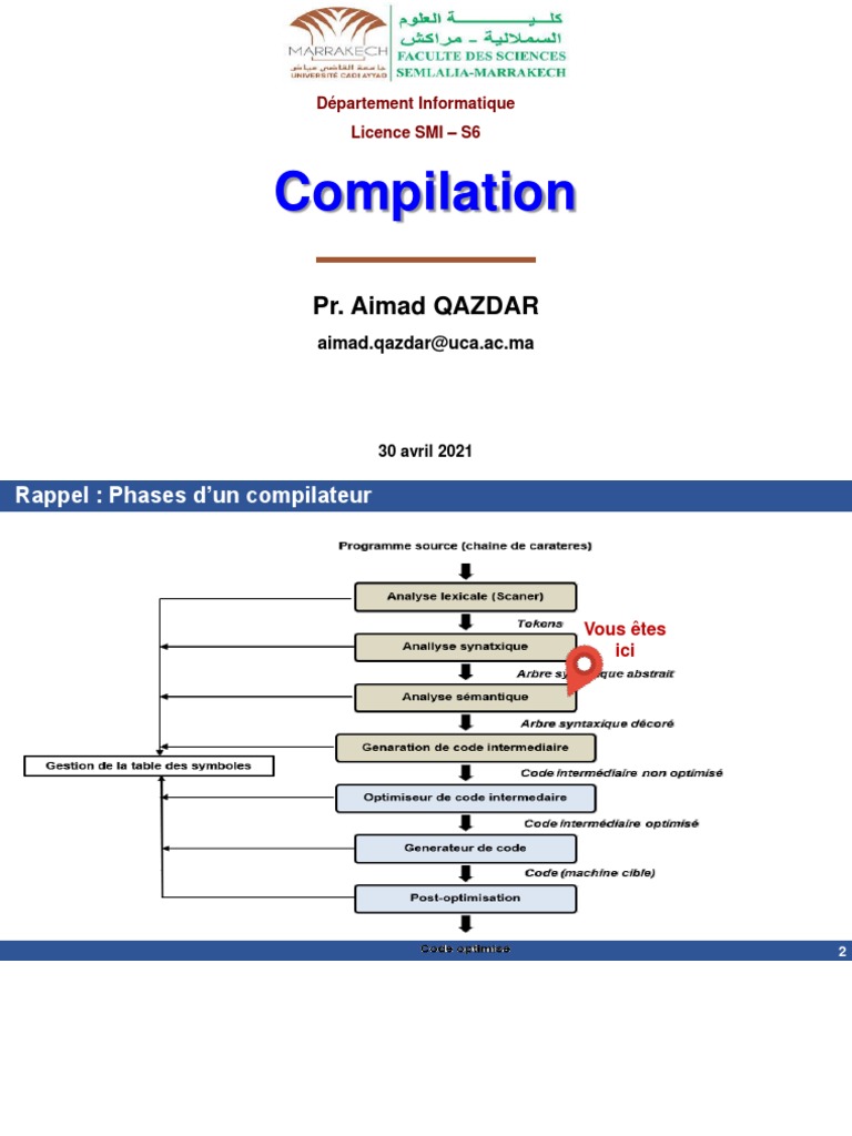 Analyse Sémantique en Compilation | PDF | Compilateur | Programmation ...