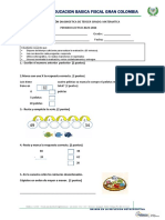 Evaluacion Diagnostica de Matematica 3er Grado