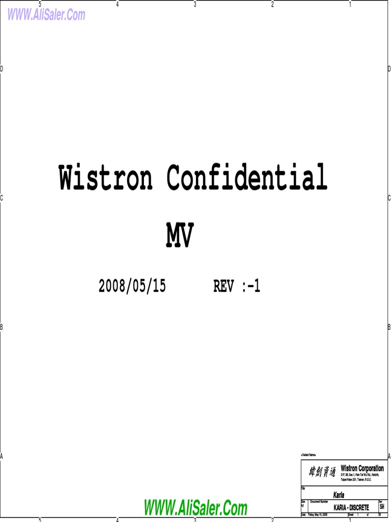 HP Elitebook 6930p Wistron Karia Discrete Schematic | PDF | Usb ...