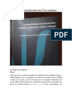 Reseña: La cientificidad del Psicoanálisis