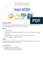 Projet mÃ©tÃ©o Consignes Ã©lÃ Ves - 2021.22 - MT