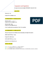 Comparative and Superlative