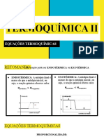 Termoquímica II: Equações e Cálculos de Entalpia