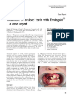 Treatment of Avulsed Teeth With Emdogain - A Case Report