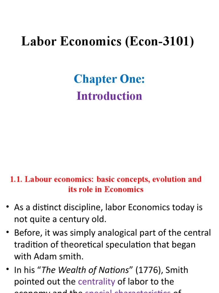 Introduction to Labor Economics | PDF | Labour Economics | Economics