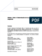 NCh176-3 of 84 Madera - Determinación de La Contracción Radial y Tangencial