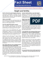 Weight and Fertility Factsheet