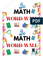Math Word Wall