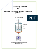 Chemical Kinetics Lab Manual