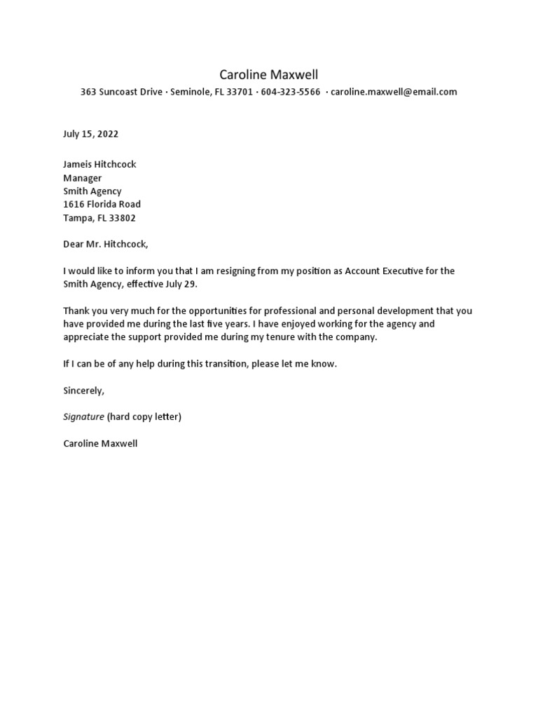 The Balance Resignation Letter 2063053 2022 | PDF