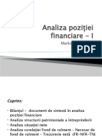 Curs 10 Analiza Poziției Financiare - I