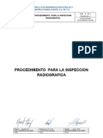 Procedimiento para La Inspeccion Radiografica