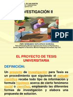 EL PROYECTO DE TESIS UNIVERSITARIA - Título, Problema, Marco Teórico