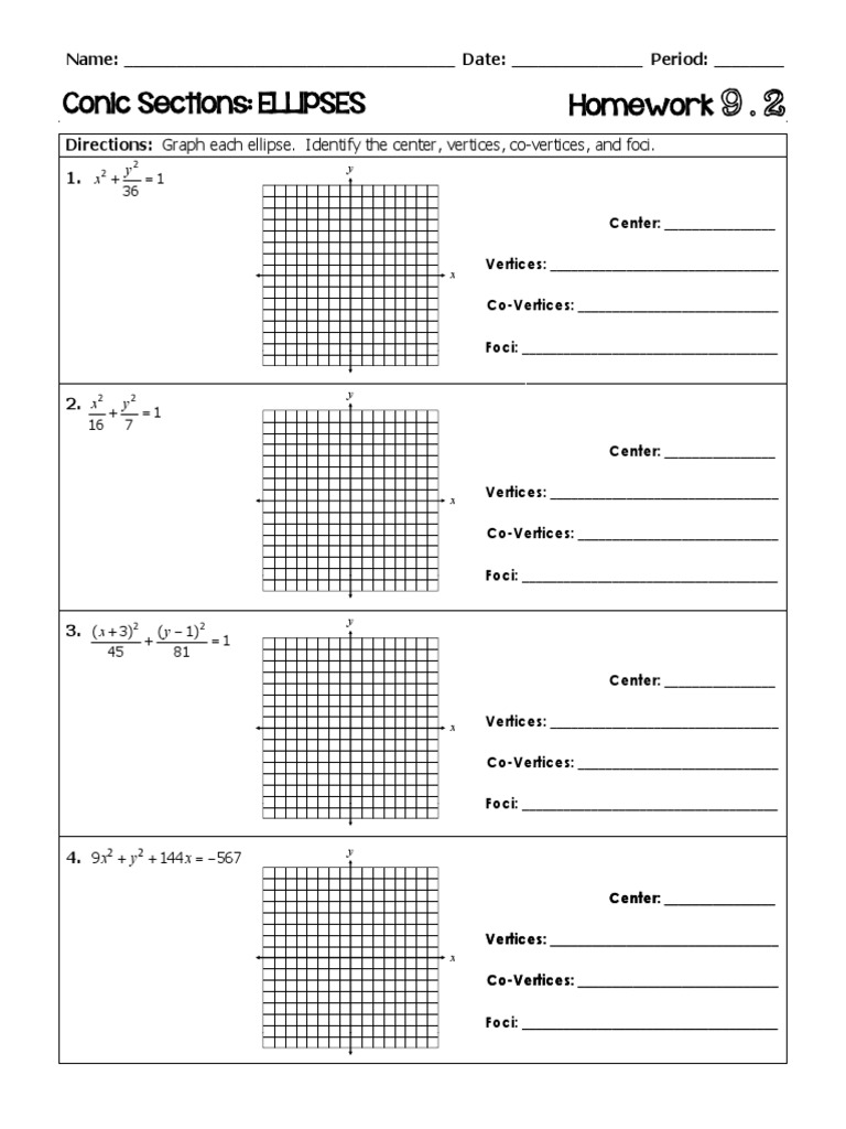 Ellipses HW 9.2 | PDF | Finance & Money Management