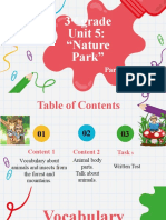 3rd Grade Unit 5 - Nature Park - Vocabulary