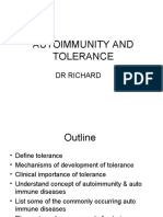 Autoimmunity and Tolerance