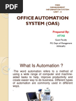 OFFICE AUTOMATION SYSTEM (OAS) Sam 4