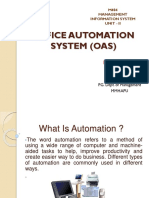 OFFICE AUTOMATION SYSTEM (OAS) Sam 4