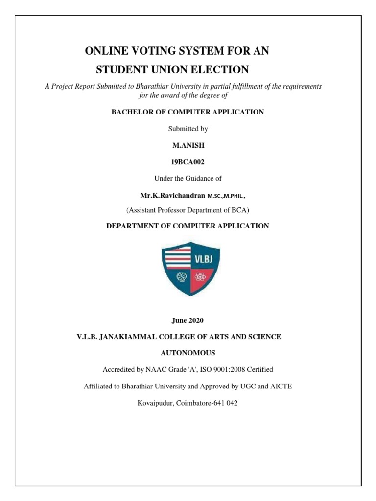 Online Voting System for Student Elections | PDF | Software Testing | Php