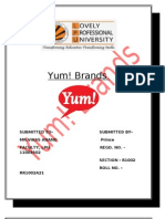 Download Project of Yum Brands by Prince Sachdeva SN64554875 doc pdf