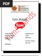 Download Project of Yum Brands by Prince Sachdeva SN64554875 doc pdf