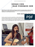 Las Personas Con Discapacidad Podemos Ser Músicos