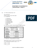 GR 1 Chap 1 - Numbers Up To 50 Notes 2023-24