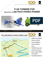 Pump As Turbine